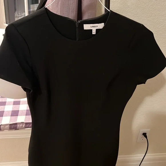 LIKELY BECKETT DRESS. BLACK. SIZE 6 - Picture 4 of 7